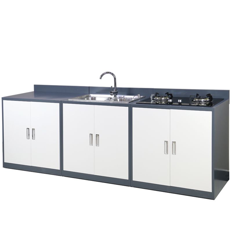 厨房橱柜简易灶台柜家用液化煤气灶柜一整体厨柜子租房公寓水槽柜
